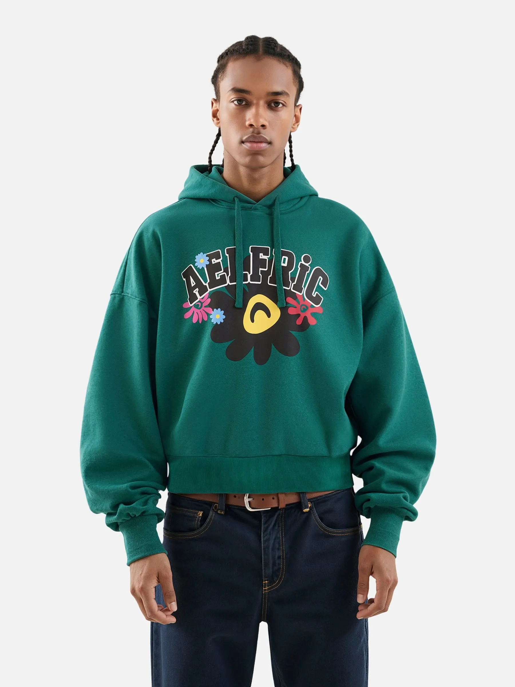 Aelfric Eden Boxy Cartoon Flower Pullover Hoodie sold by Aelfric Eden