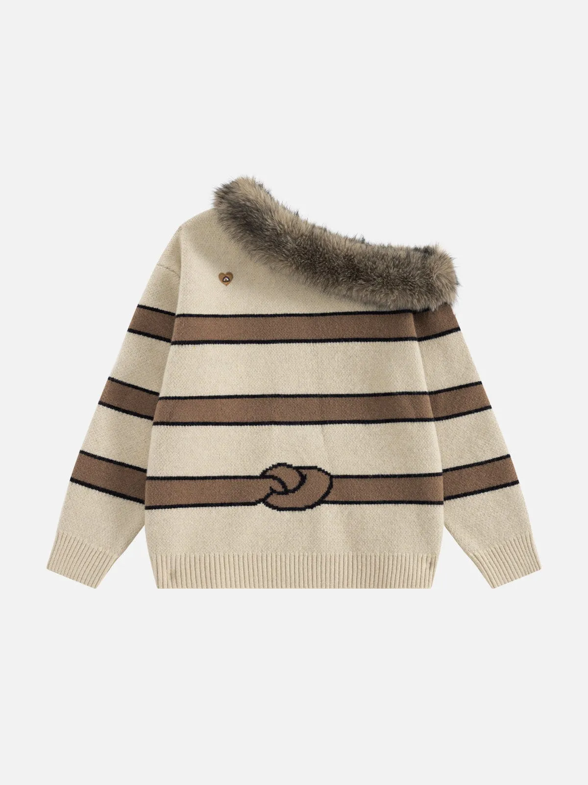 Aelfric Eden Faux Fur Dachshund Off-Shoulder Sweater sold by Aelfric Eden