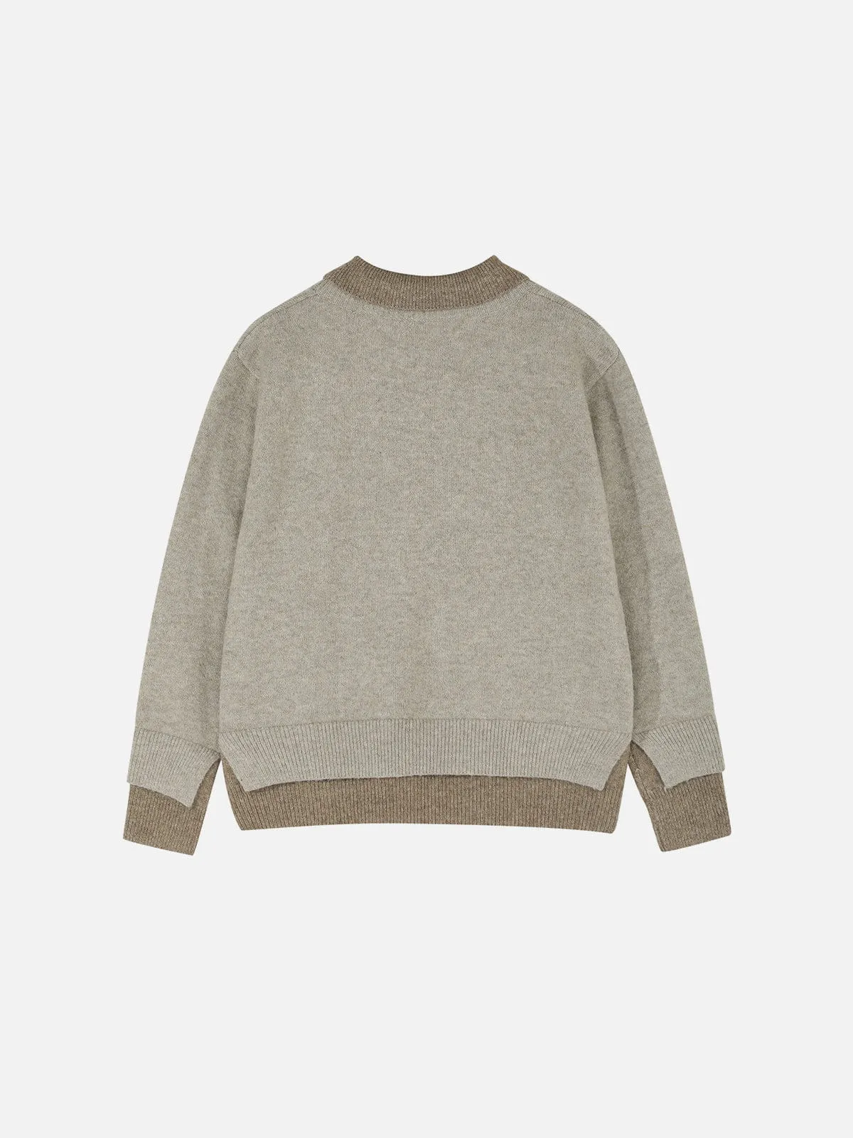 Aelfric Eden Faux-Layered Polo Collar Knit Sweater sold by Aelfric Eden product image thumbnail 3