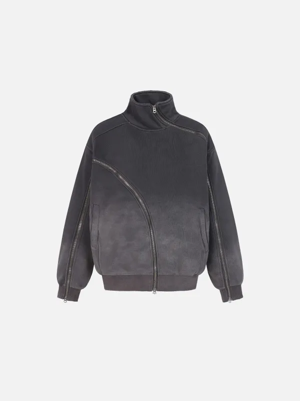 Aelfric Eden Asymmetric Zip Panel Jacket sold by Aelfric Eden