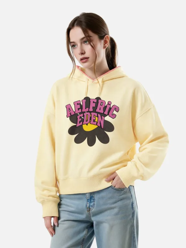 Aelfric Eden Boxy Flower Graphic Pullover Hoodie sold by Aelfric Eden