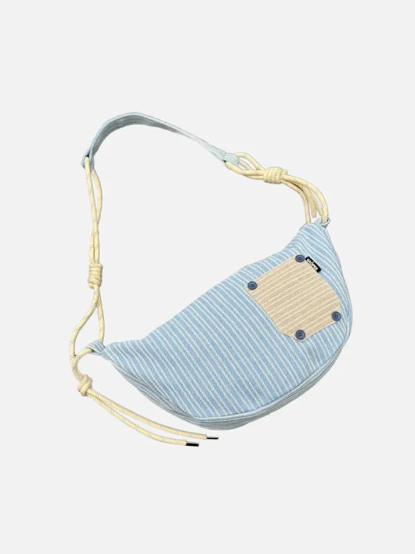 [Pre-Order] Patchwork Stripe Crossbody Bag sold by Aelfric Eden