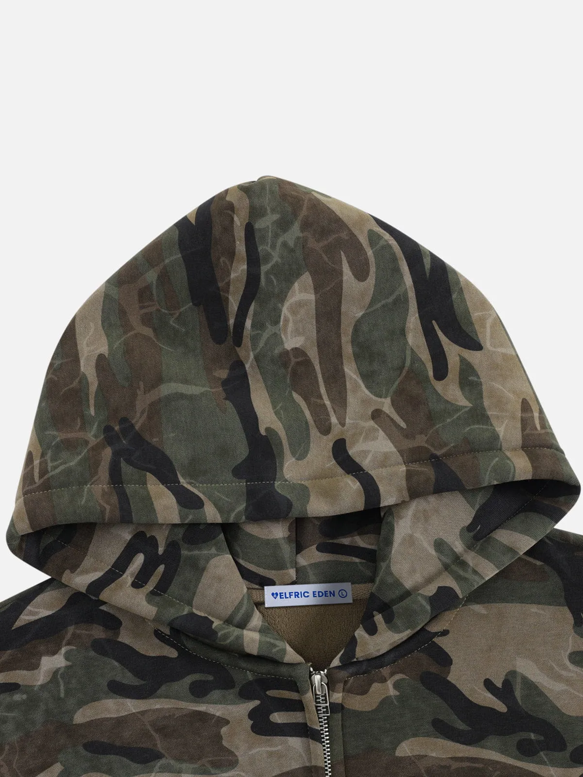 Aelfric Eden Boxy CAMO Zip Up Hoodie sold by Aelfric Eden product image thumbnail 4
