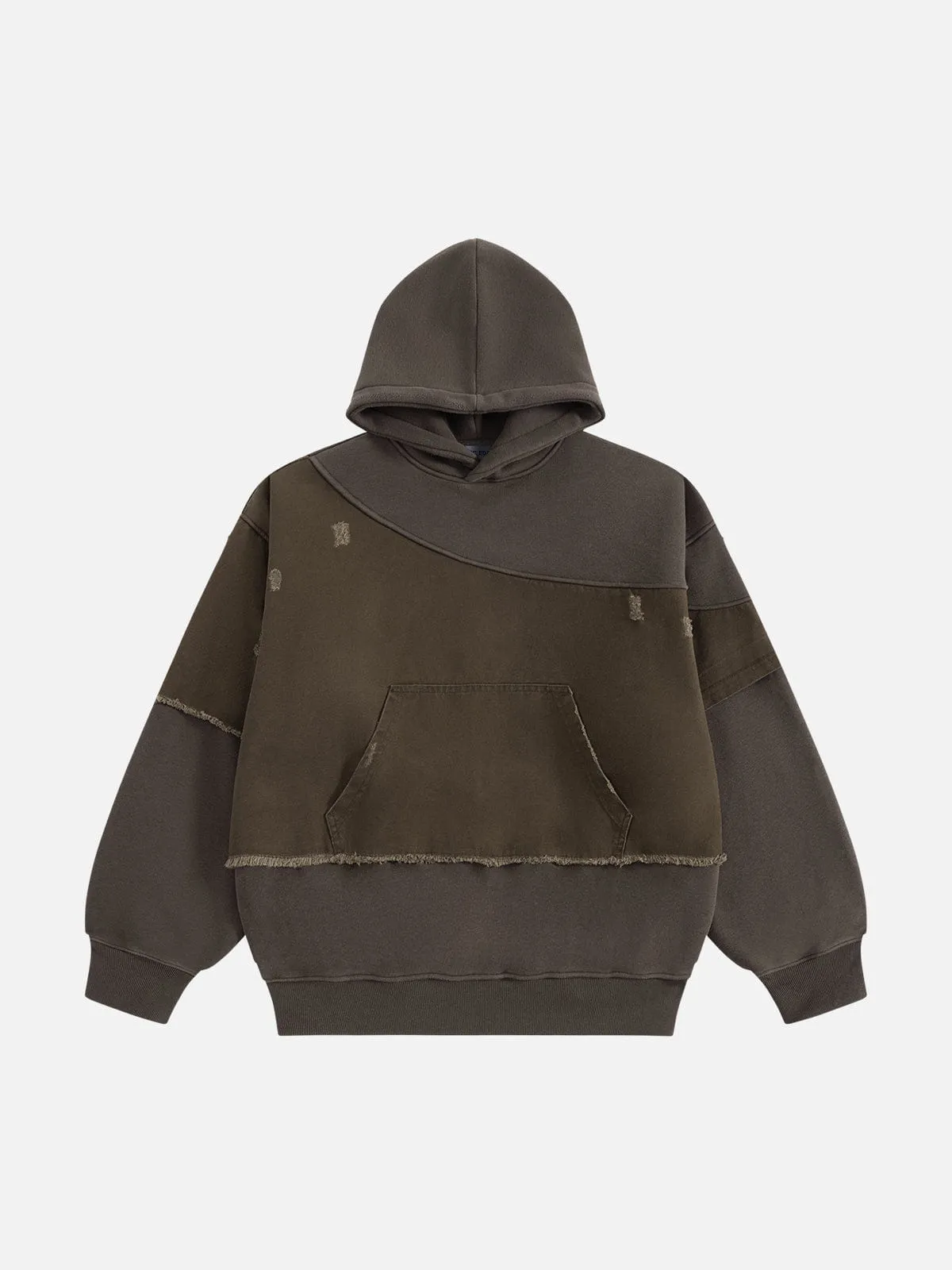 Aelfric Eden Oversized Distressed Panel Pullover Hoodie sold by Aelfric Eden product image thumbnail 2