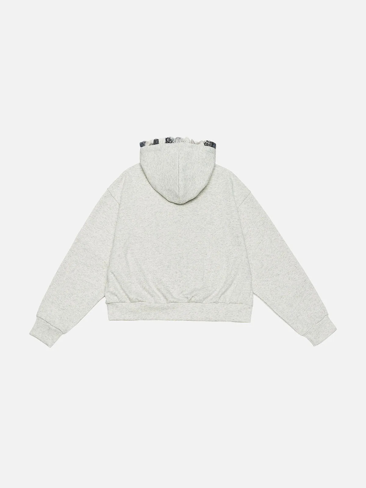 Aelfric Eden Boxy Lace Bow Zip Up Hoodie sold by Aelfric Eden product image thumbnail 3