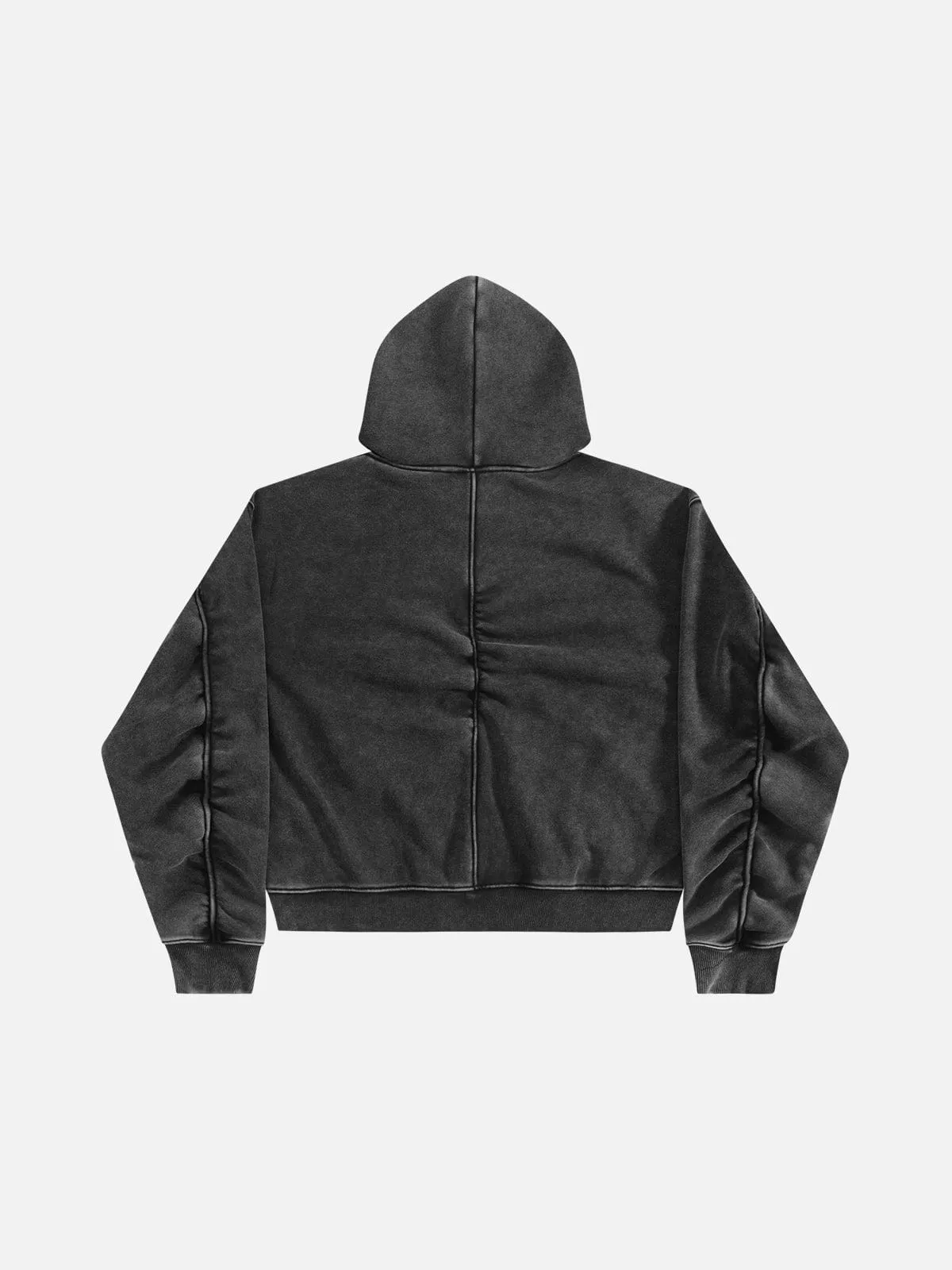 Aelfric Eden Boxy Washed Seam Zip Up Hoodie sold by Aelfric Eden product image thumbnail 5