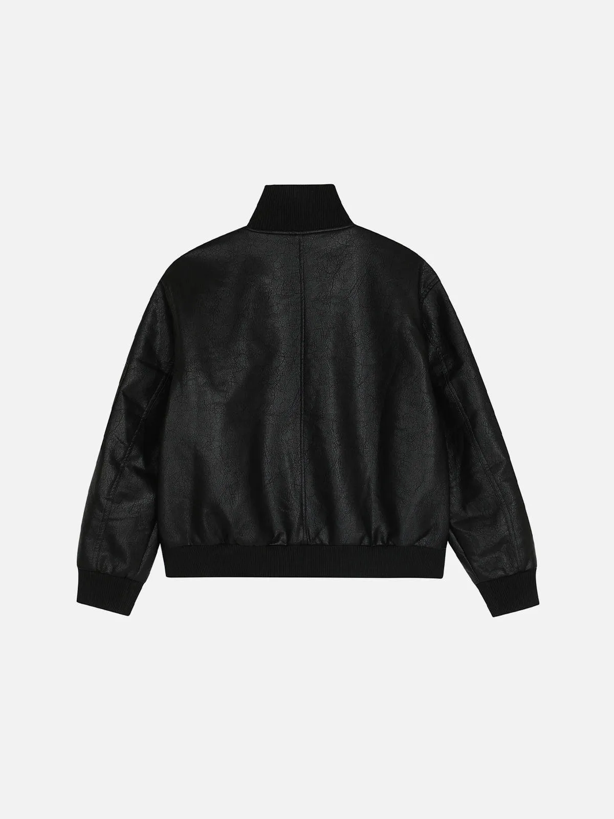 Aelfric Eden Faux Leather Bomber Jacket sold by Aelfric Eden product image thumbnail 3