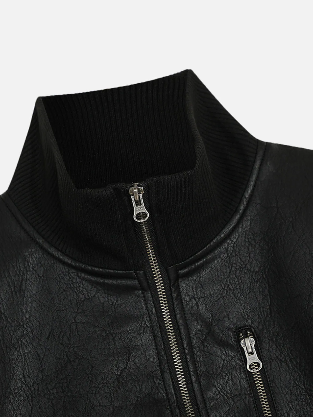 Aelfric Eden Faux Leather Bomber Jacket sold by Aelfric Eden product image thumbnail 4