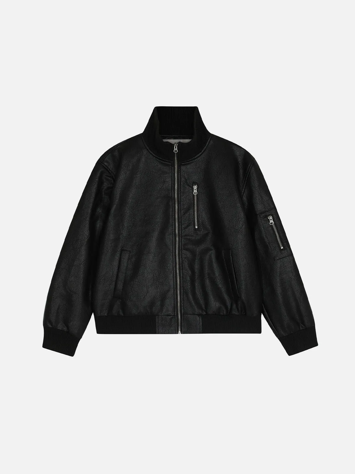 Aelfric Eden Faux Leather Bomber Jacket sold by Aelfric Eden