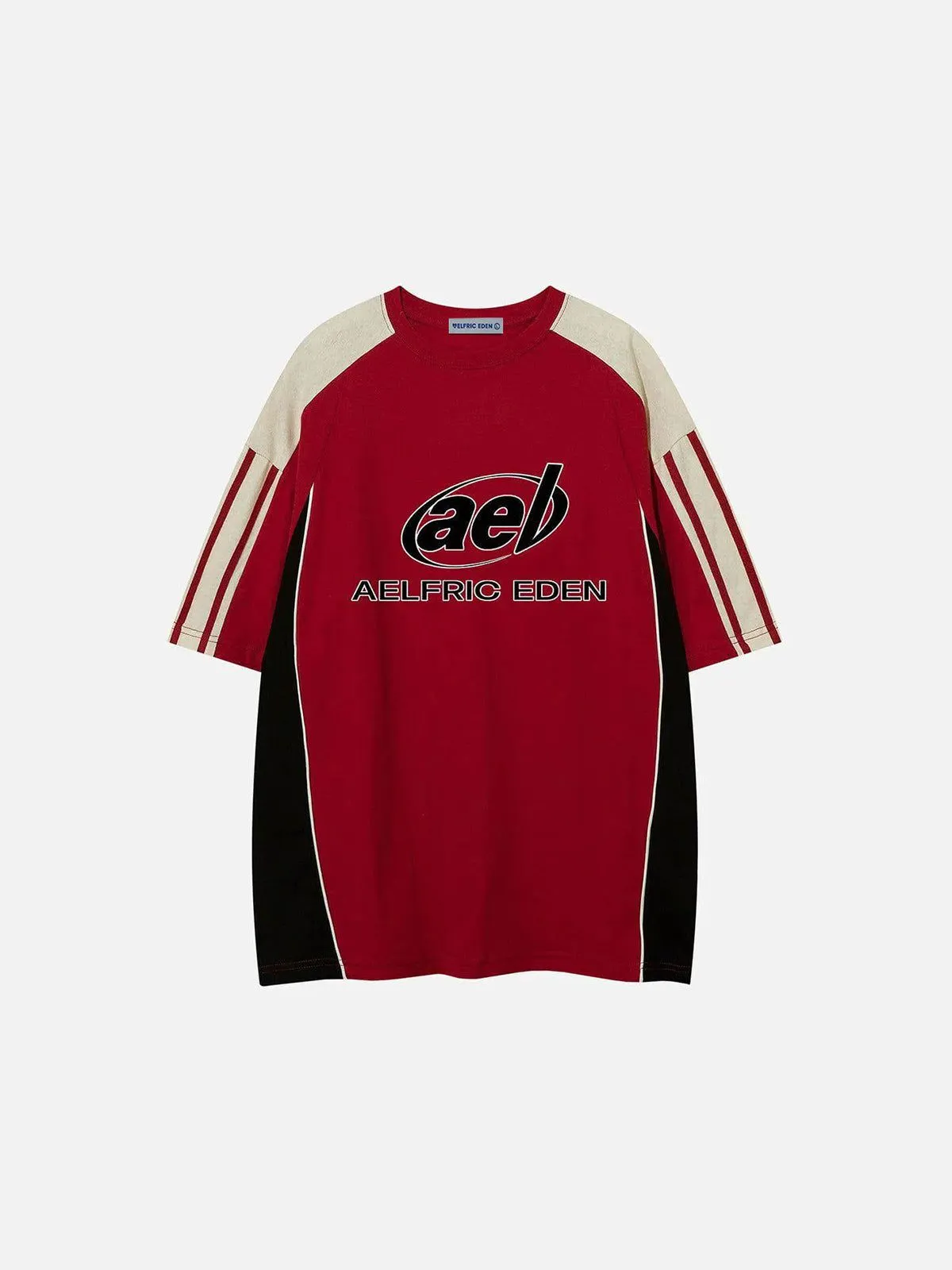 Aelfric Eden Color Block Speedway Tee sold by Aelfric Eden