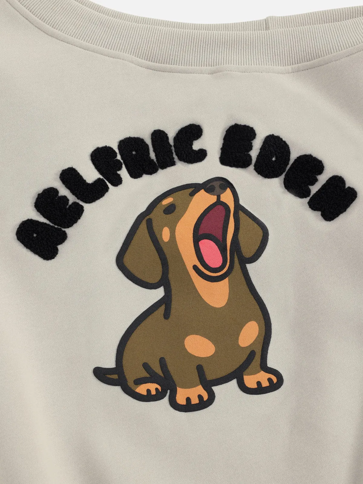 Aelfric Eden Dachshund Off-The-Shoulder Sweatshirt sold by Aelfric Eden product image thumbnail 4
