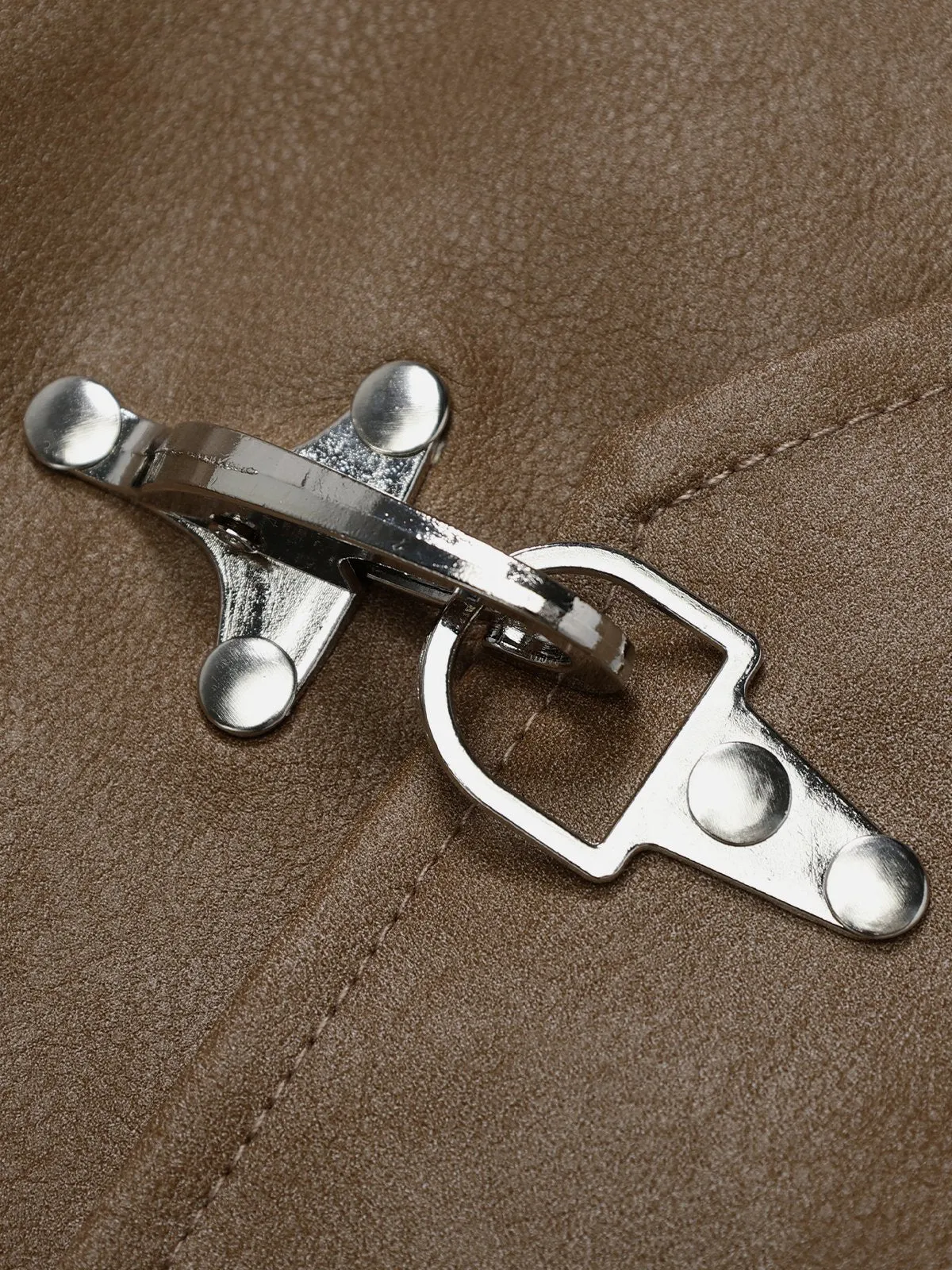 Aelfric Eden Plaid Patchwork Faux Leather Jacket sold by Aelfric Eden product image thumbnail 5