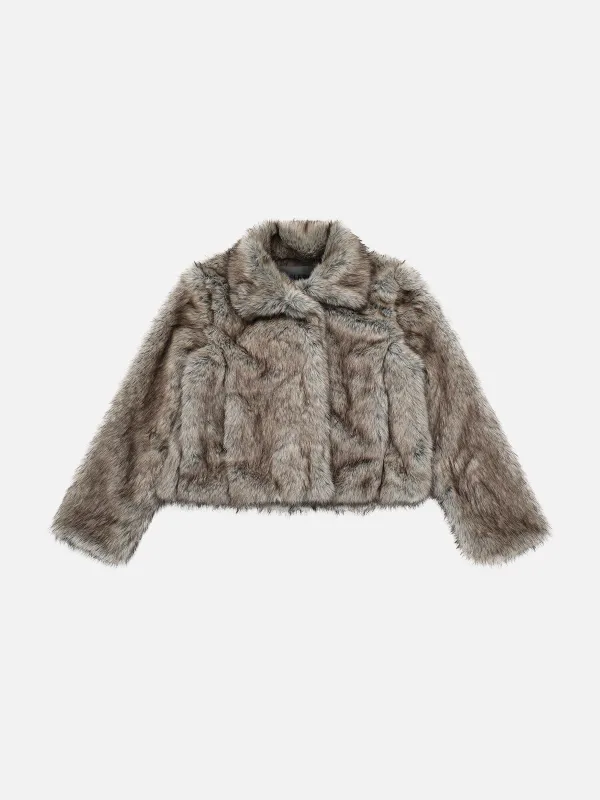 Aelfric Eden Faux Fur Cropped Coat made by Aelfric Eden