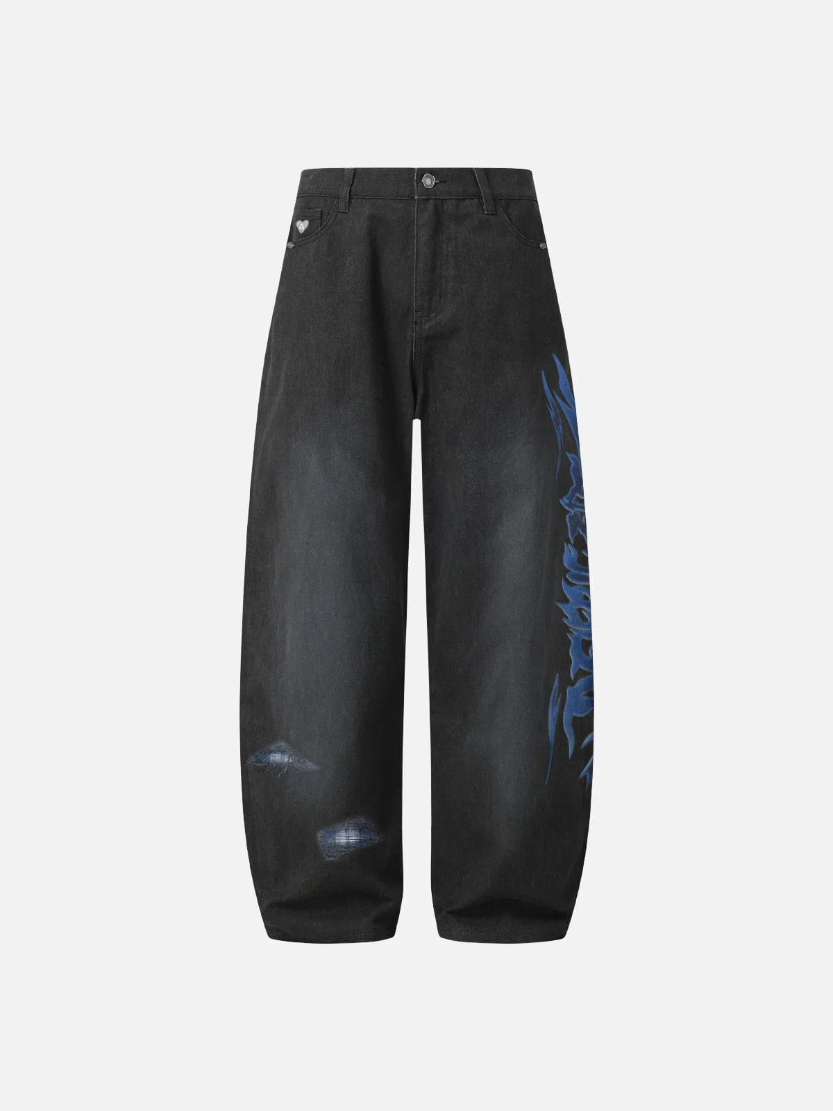 Aelfric Eden Flame Graphic Baggy Jeans sold by Aelfric Eden product image thumbnail 4