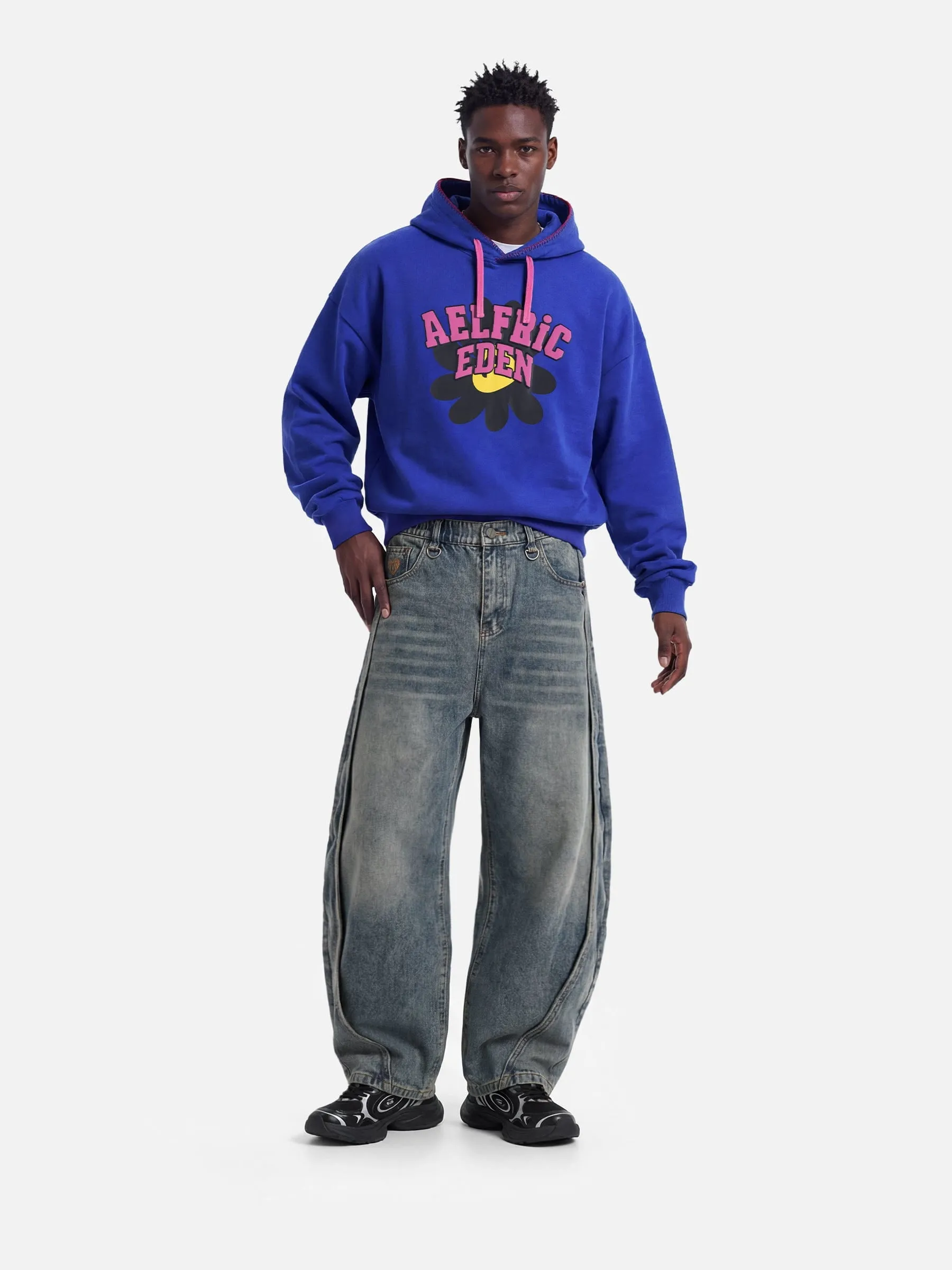 Aelfric Eden Boxy Flower Graphic Pullover Hoodie sold by Aelfric Eden