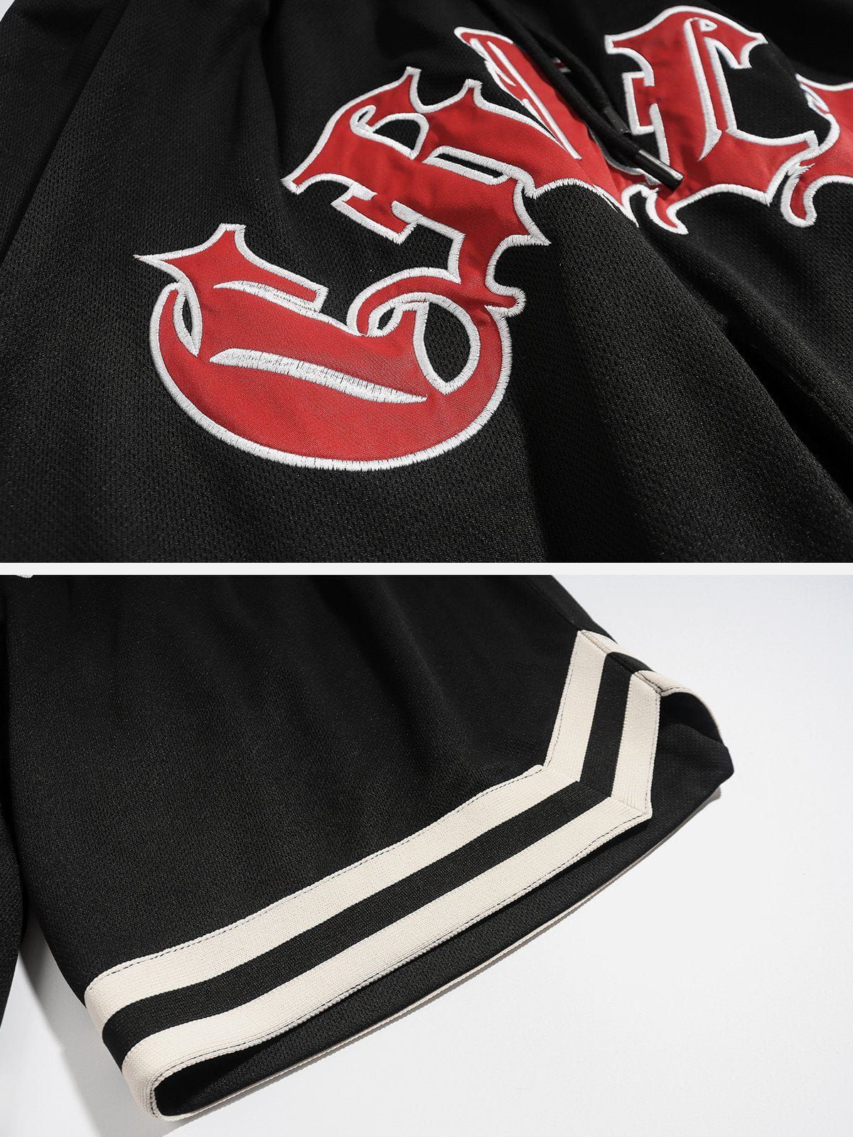 Embroidered Stripe Shorts sold by Aelfric Eden product image thumbnail 6