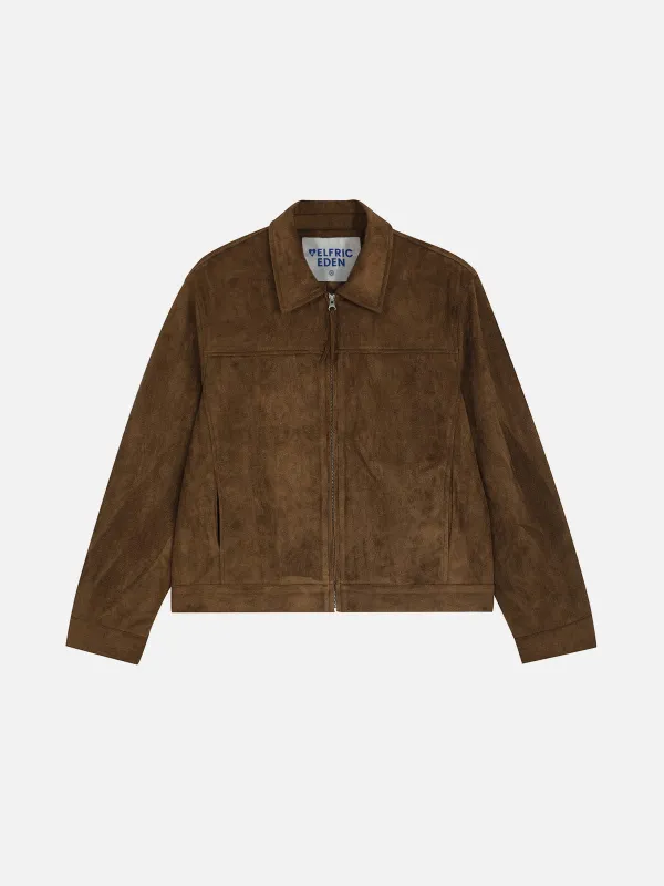 Aelfric Eden Faux Suede Zip Up Jacket sold by Aelfric Eden