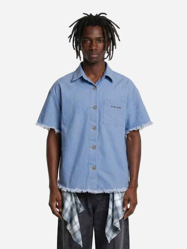 Aelfric Eden Denim Layered Short Sleeve Shirt sold by Aelfric Eden