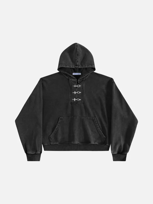 Aelfric Eden Boxy Metal Toggle Pullover Hoodie sold by Aelfric Eden