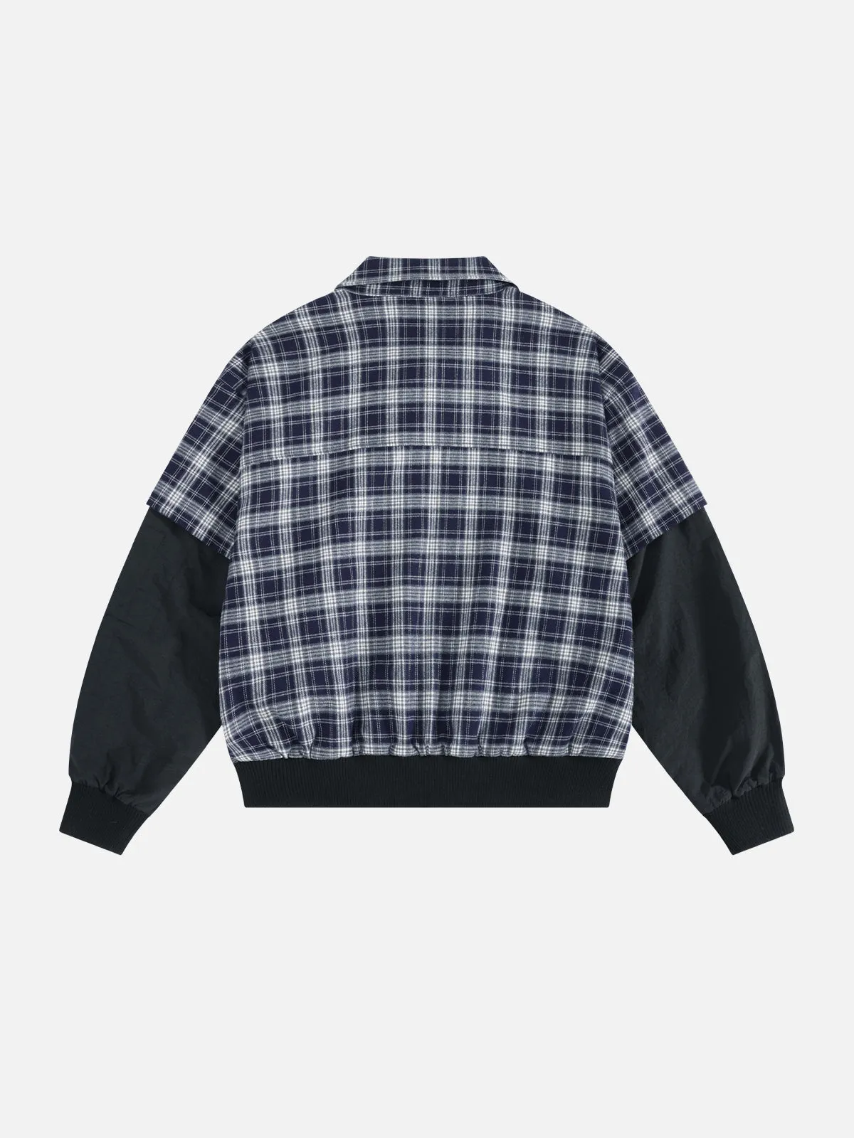 Aelfric Eden Plaid Layered Zip Up Jacket sold by Aelfric Eden product image thumbnail 2