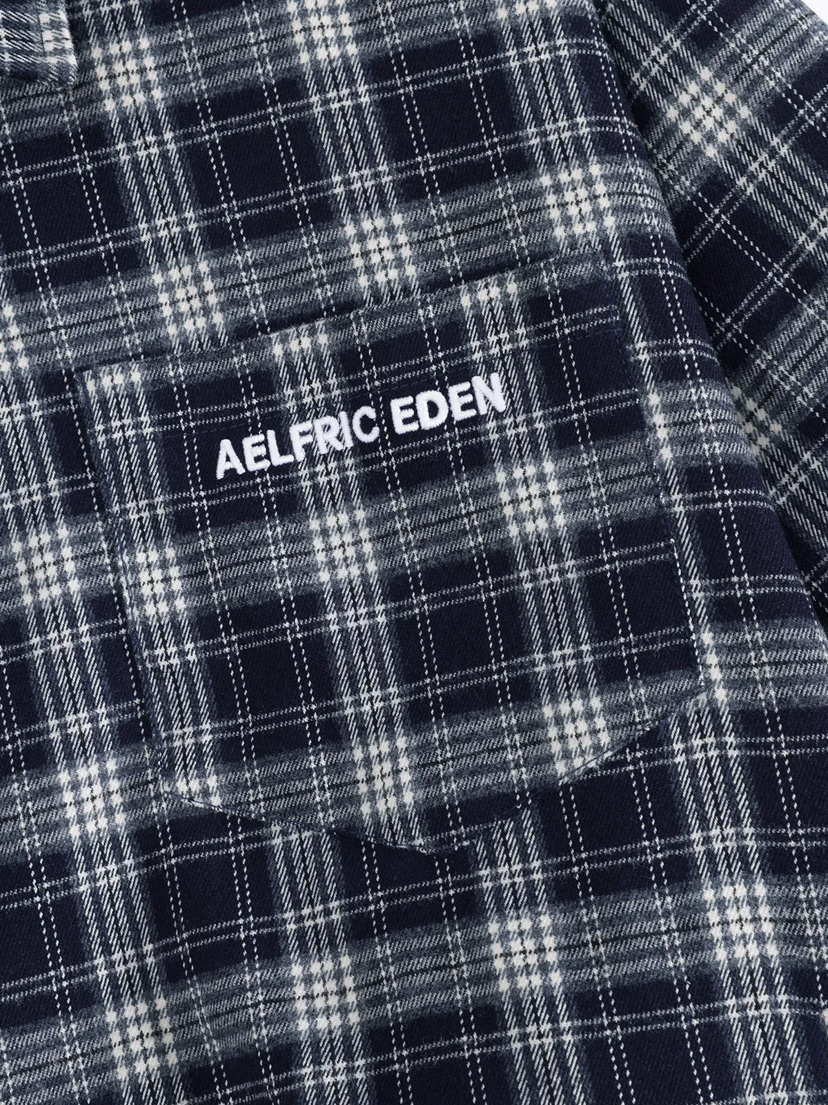 Aelfric Eden Plaid Layered Zip Up Jacket sold by Aelfric Eden product image thumbnail 3