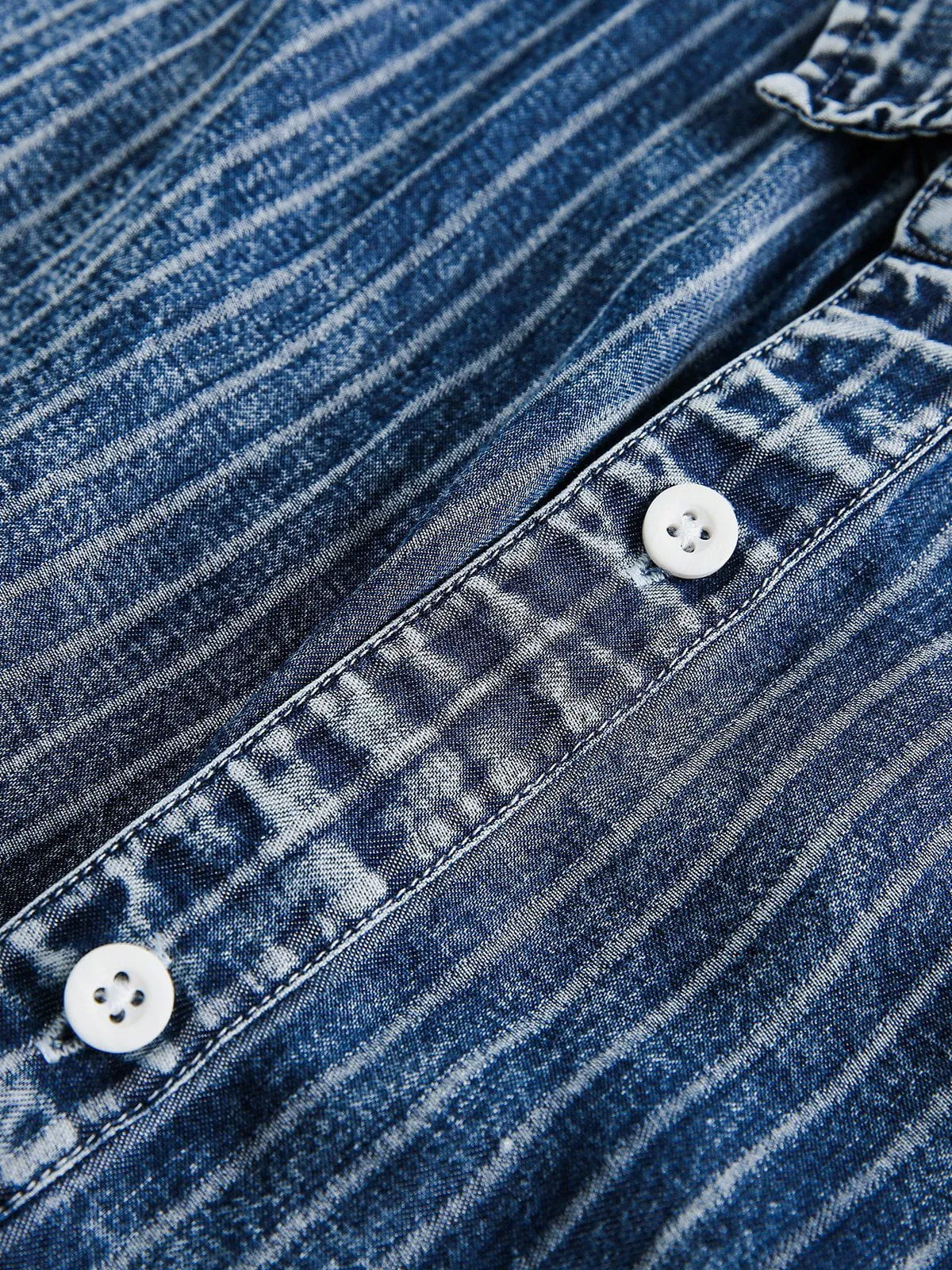 Aelfric Eden Basic Denim Short Sleeve Shirt sold by Aelfric Eden product image thumbnail 4