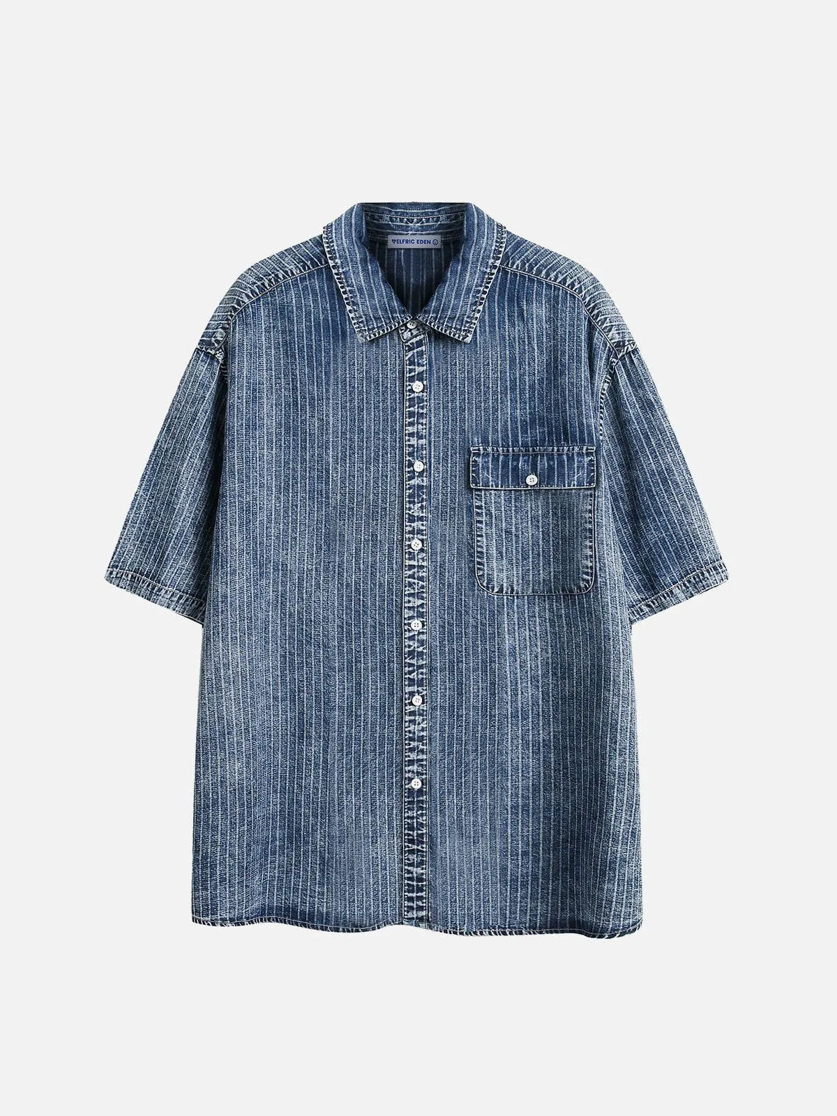 Aelfric Eden Basic Denim Short Sleeve Shirt sold by Aelfric Eden