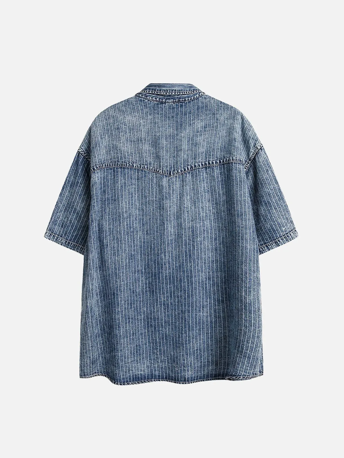 Aelfric Eden Basic Denim Short Sleeve Shirt sold by Aelfric Eden product image thumbnail 2