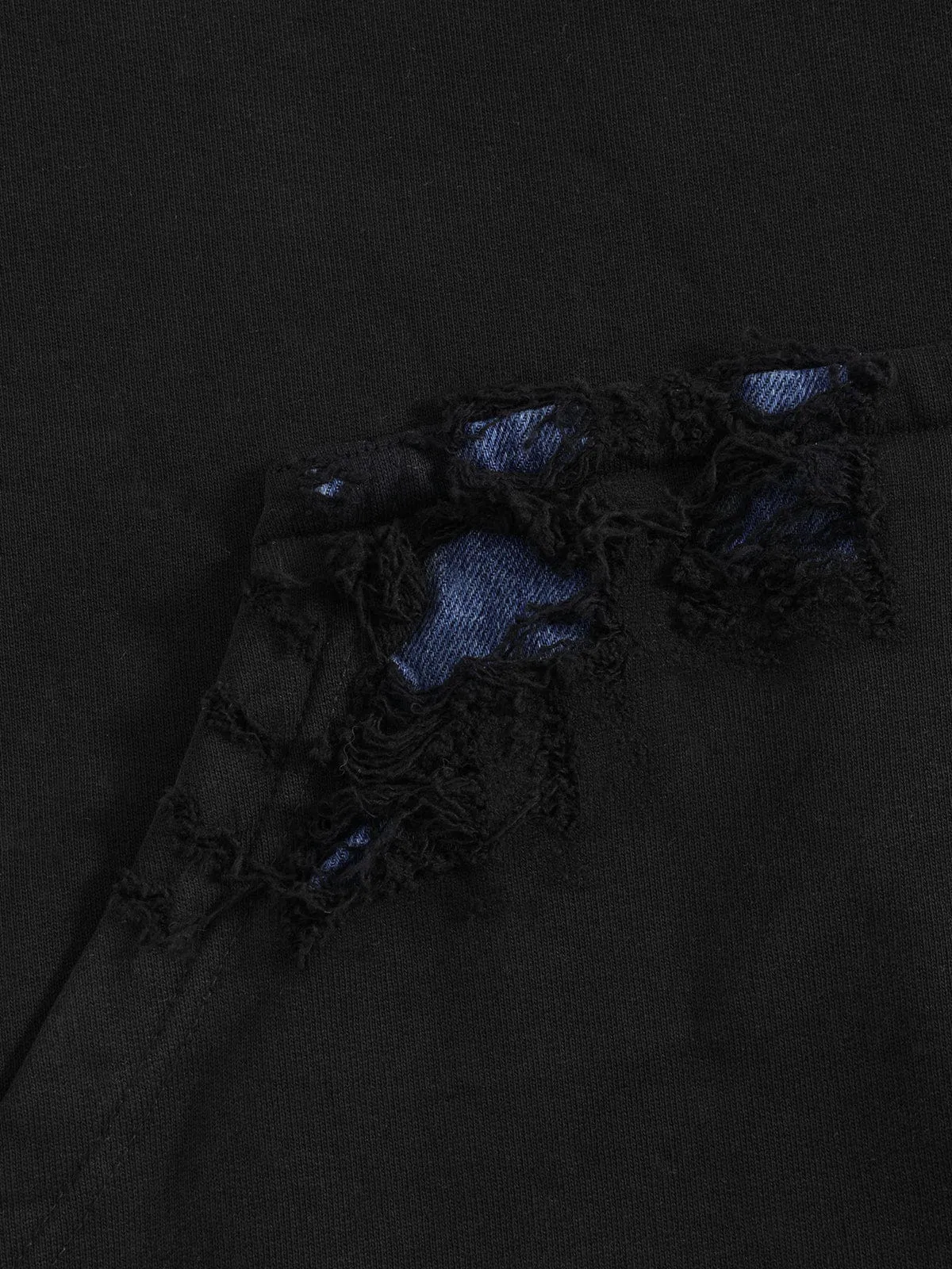 Aelfric Eden Boxy Distressed Half Zip Hoodie sold by Aelfric Eden product image thumbnail 4