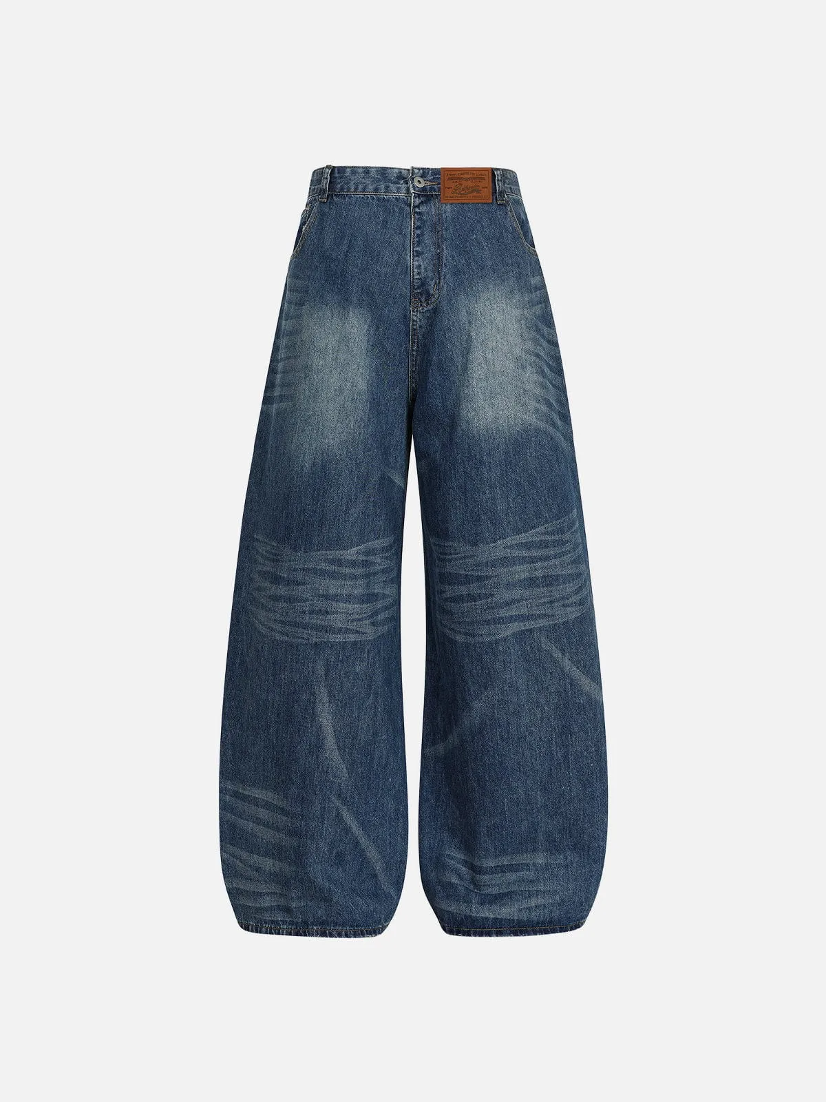 Aelfric Eden Leopard Pocket Reversible Baggy Barrel Jeans sold by Aelfric Eden product image thumbnail 2