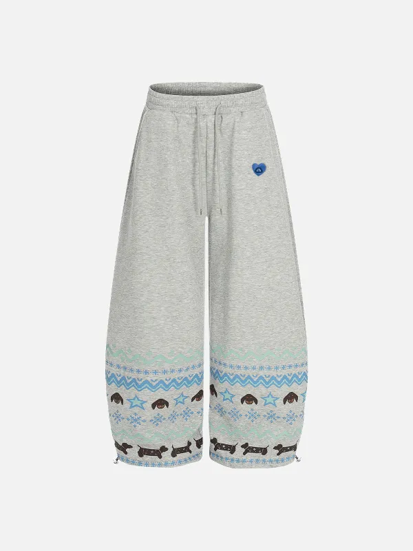Aelfric Eden Dachshund Baggy Barrel Sweatpants made by Aelfric Eden