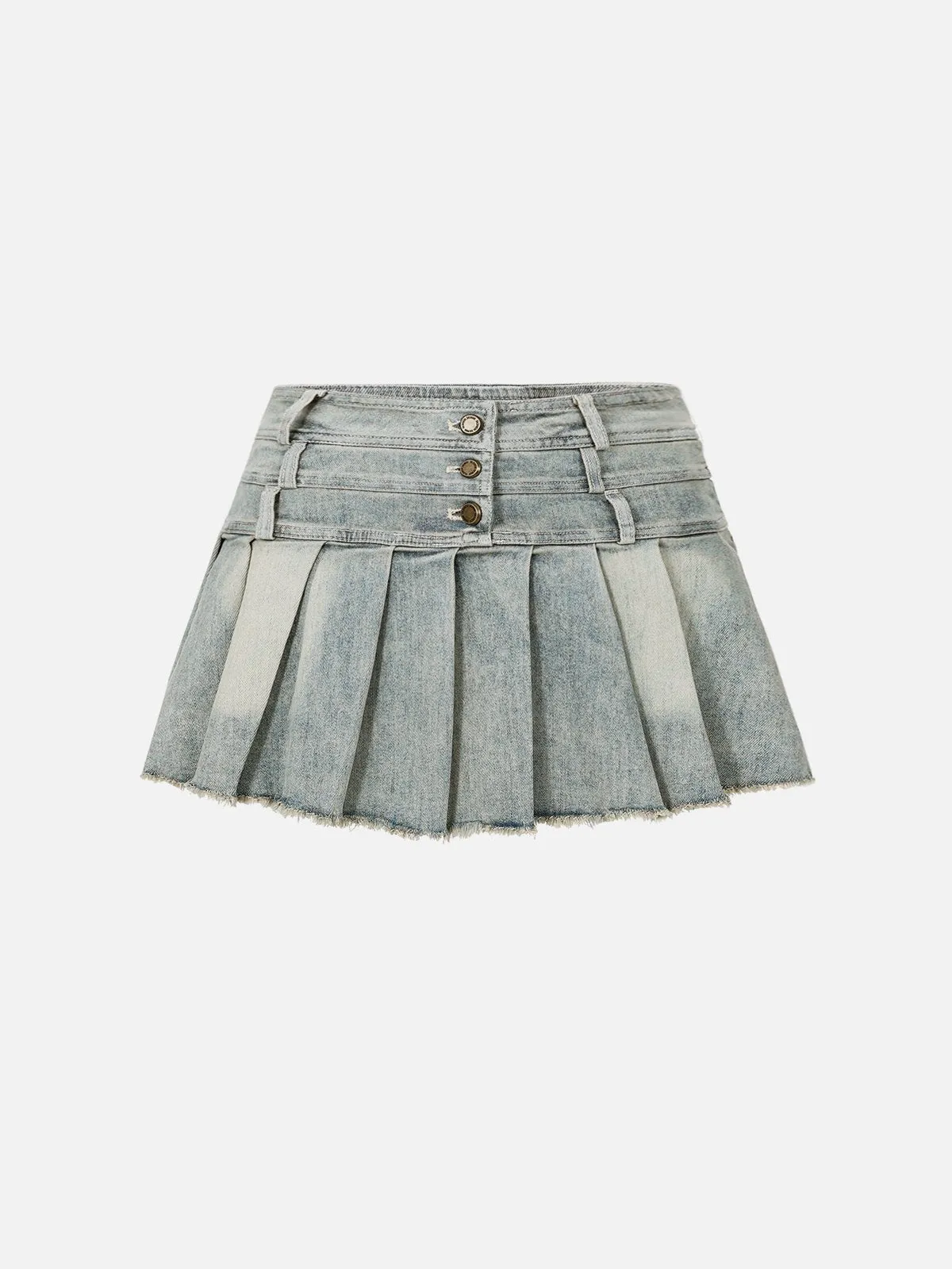 Aelfric Eden Three Layers Waist Washed Denim Skirt sold by Aelfric Eden