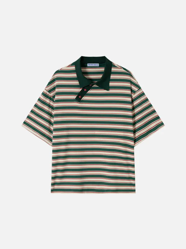 Aelfric Eden Stripe Polo Tee made by Aelfric Eden