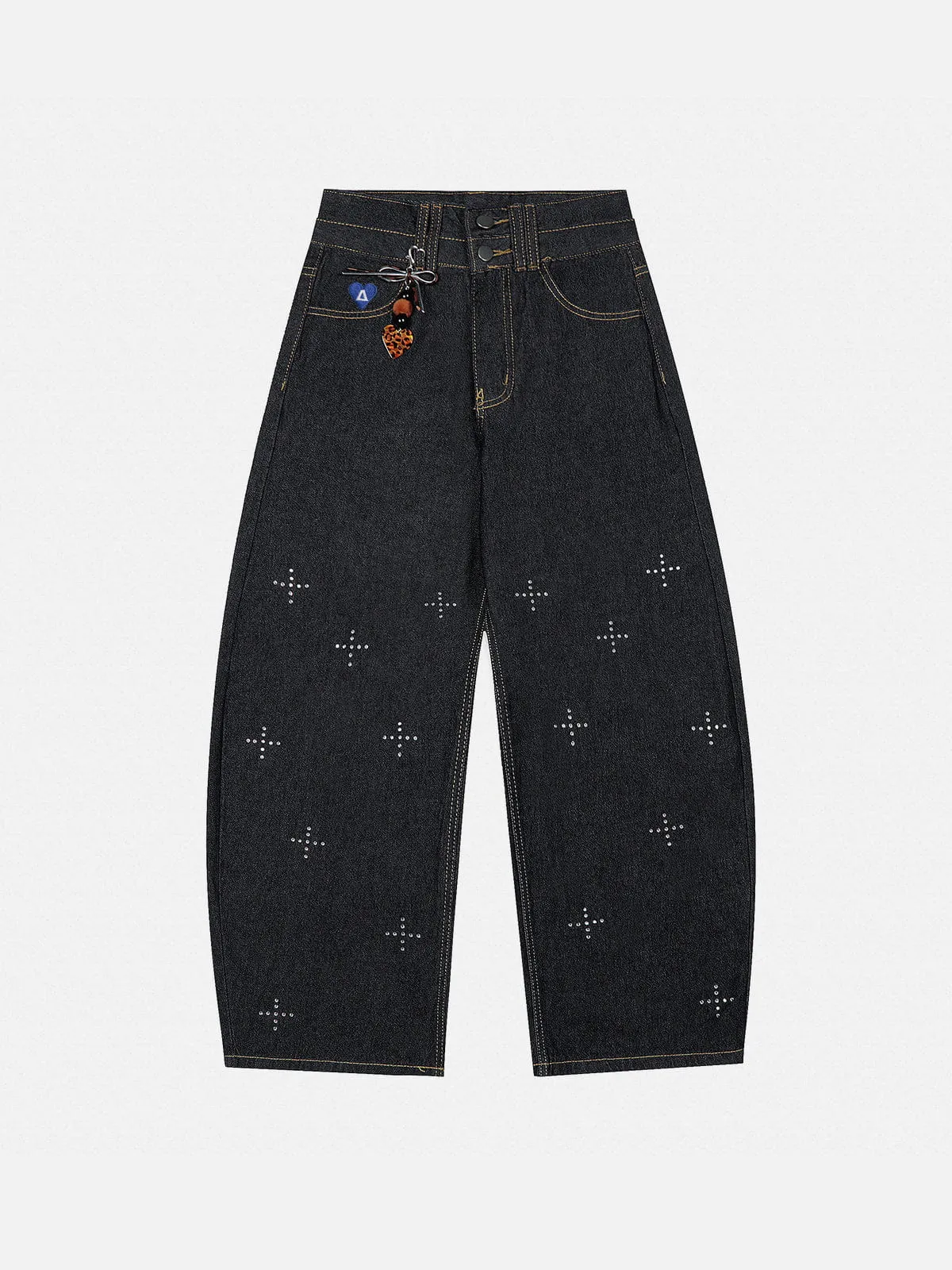 Aelfric Eden Rhinestone Baggy Barrel Jeans sold by Aelfric Eden