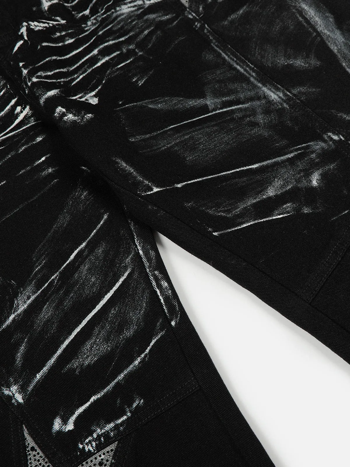 Aelfric Eden Washed Rhinestone Star Baggy Barrel Jeans sold by Aelfric Eden product image thumbnail 4