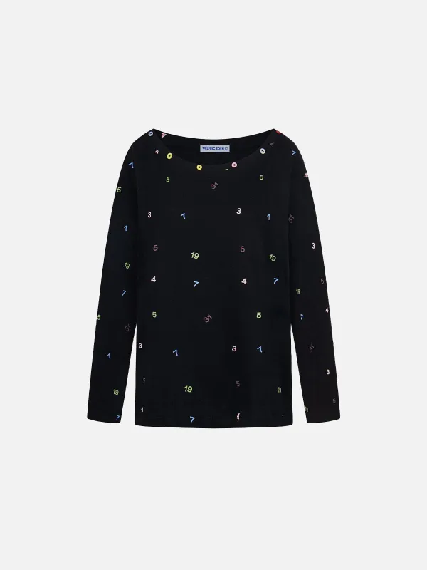 Aelfric Eden Boxy Number Print Long Sleeve Tee made by Aelfric Eden
