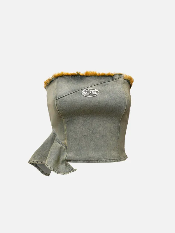 Aelfric Eden Fringe Wrinkle Denim Cami Top sold by Aelfric Eden