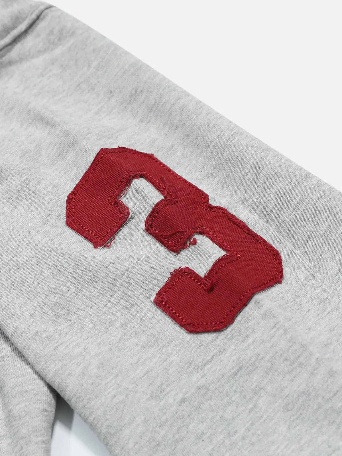 Aelfric Eden Boxy Embroidered Patch Zip Up Hoodie sold by Aelfric Eden product image thumbnail 4