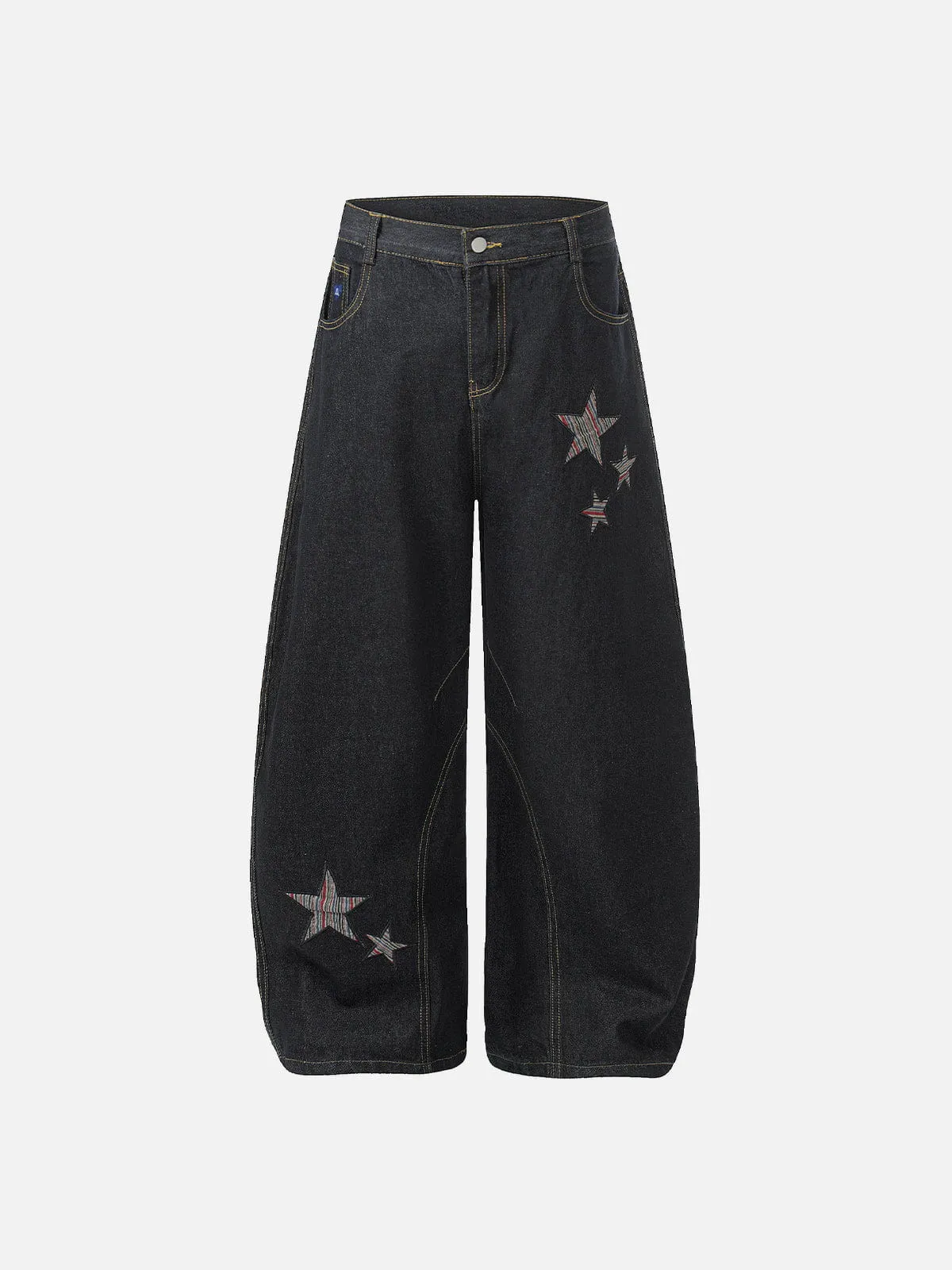 Aelfric Eden Striped Star Baggy Barrel Jeans sold by Aelfric Eden