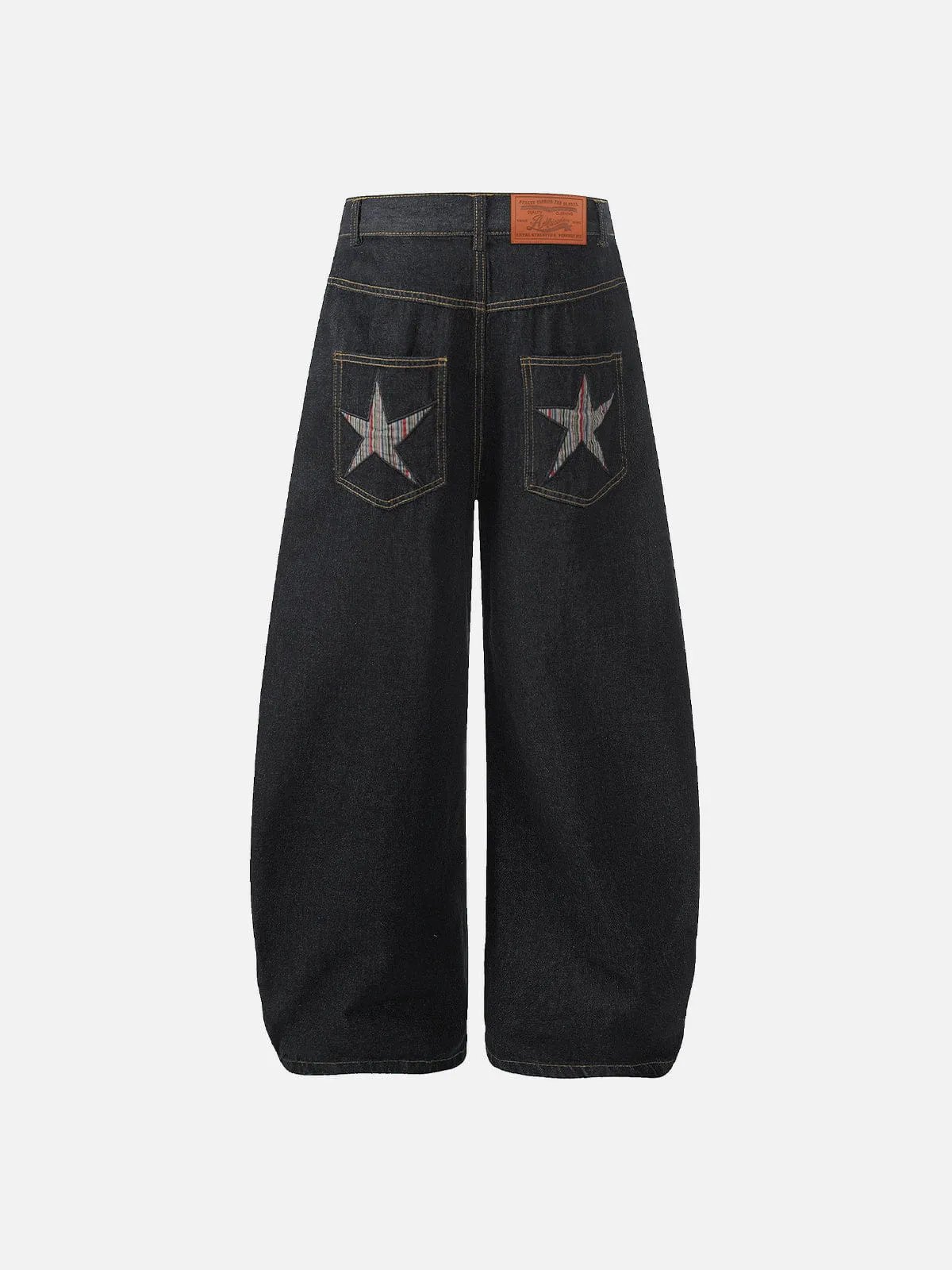 Aelfric Eden Striped Star Baggy Barrel Jeans sold by Aelfric Eden product image thumbnail 2