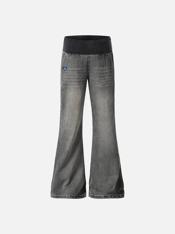 Aelfric Eden Washed Panel Bootcut Jeans made by Aelfric Eden