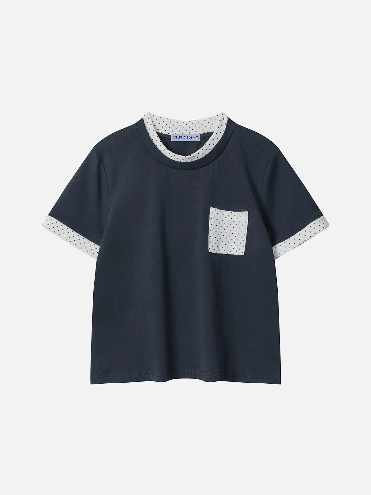 Aelfric Eden Polka Dot Contrast Pocket Tee sold by Aelfric Eden