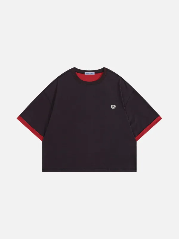 Aelfric Eden Contrast Layered Tee made by Aelfric Eden