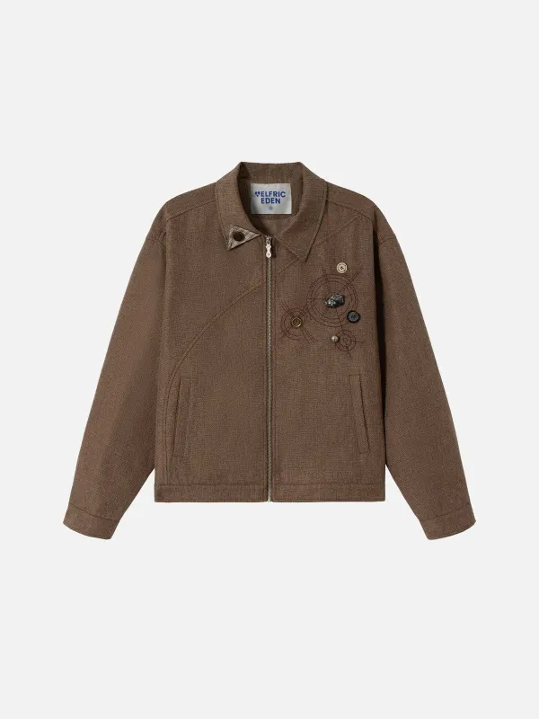 Aelfric Eden Button Zip Jacket made by Aelfric Eden