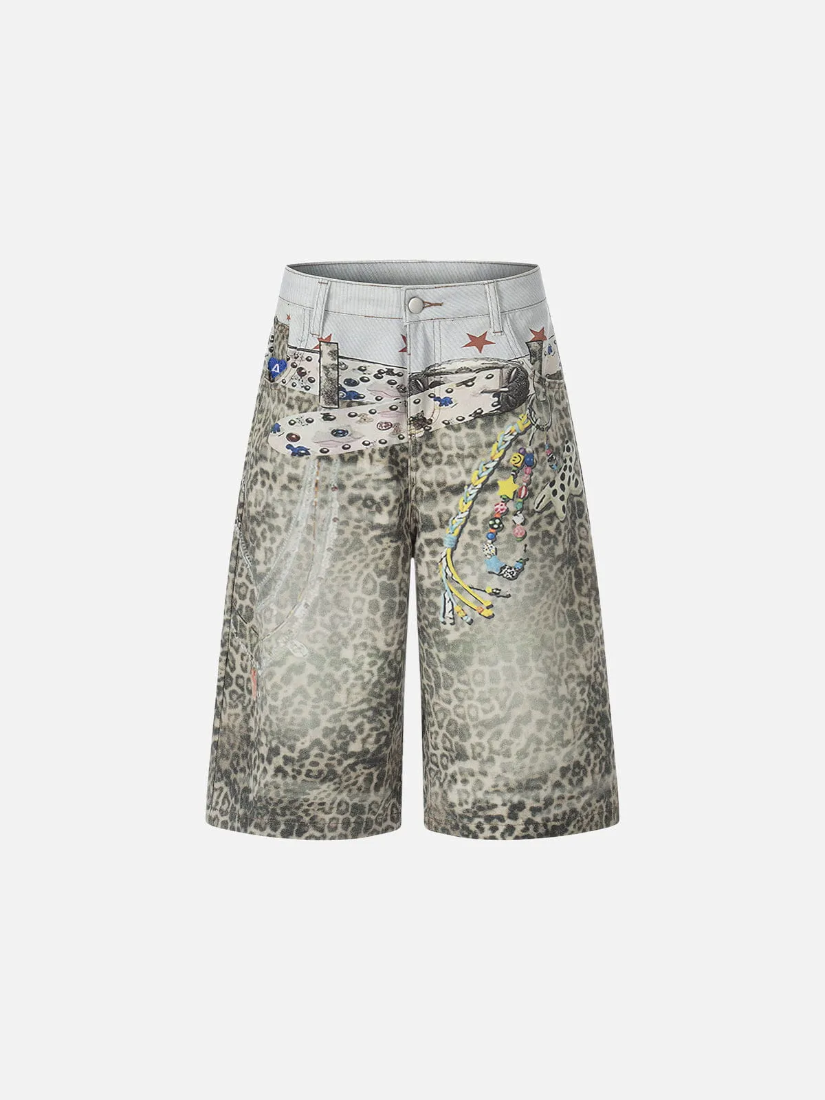 Aelfric Eden Leopard Longline Jorts sold by Aelfric Eden