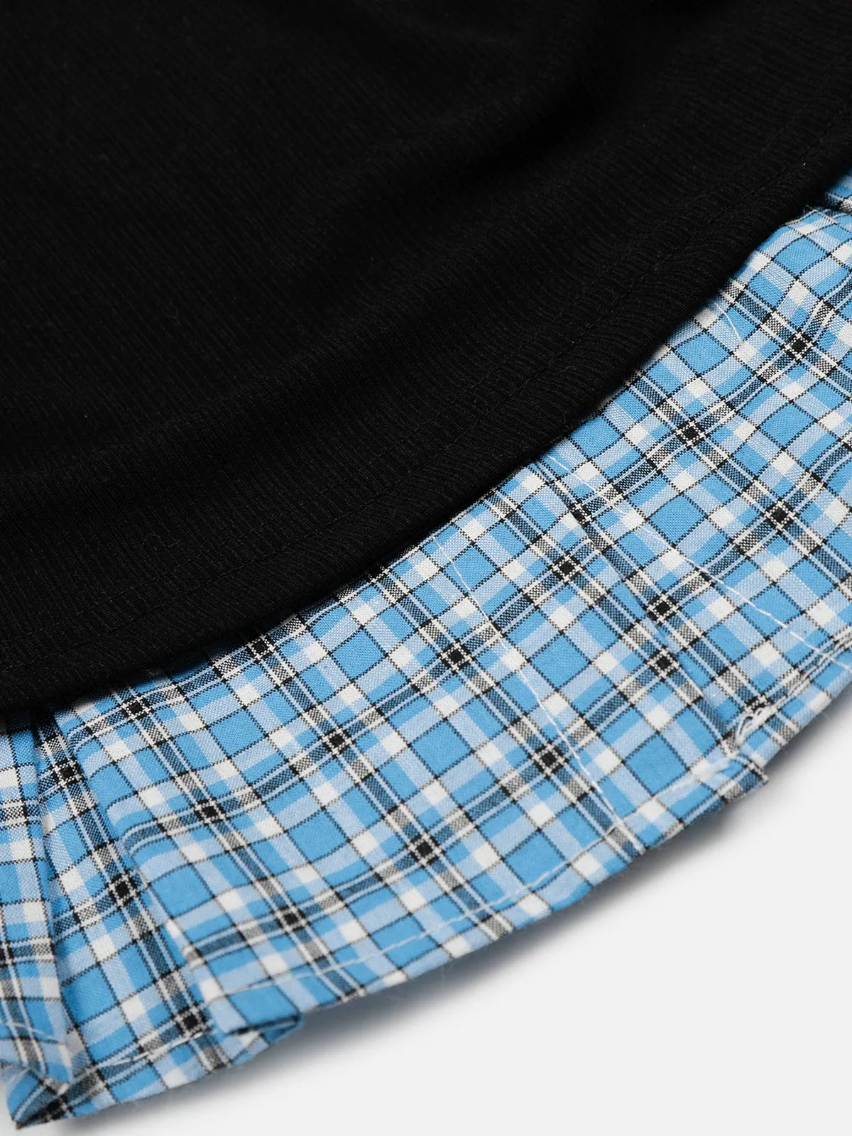 Aelfric Eden Layered Plaid Panel Long Sleeve Shirt sold by Aelfric Eden product image thumbnail 3