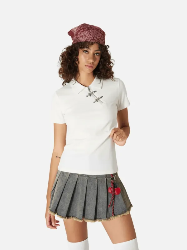 Aelfric Eden Toggle Clasp Polo Tee made by Aelfric Eden