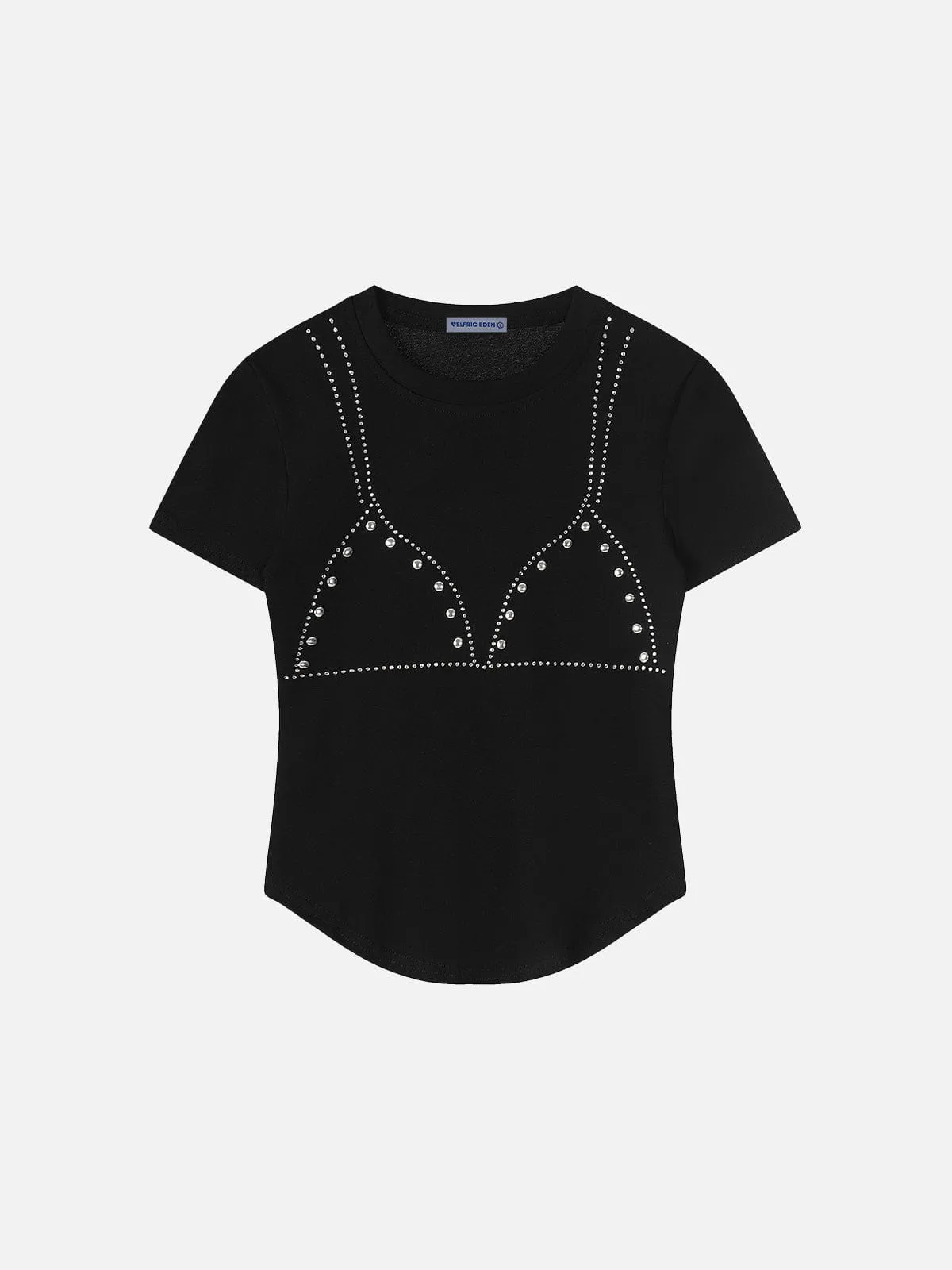 Aelfric Eden Rhinestone Studded Baby Tee sold by Aelfric Eden product image thumbnail 2