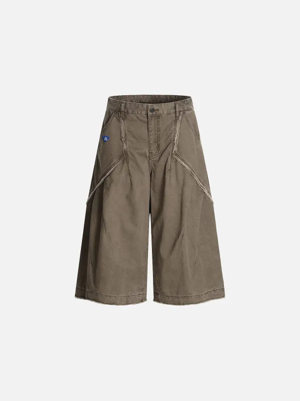 Aelfric Eden Distressed Panel Longline Jorts made by Aelfric Eden