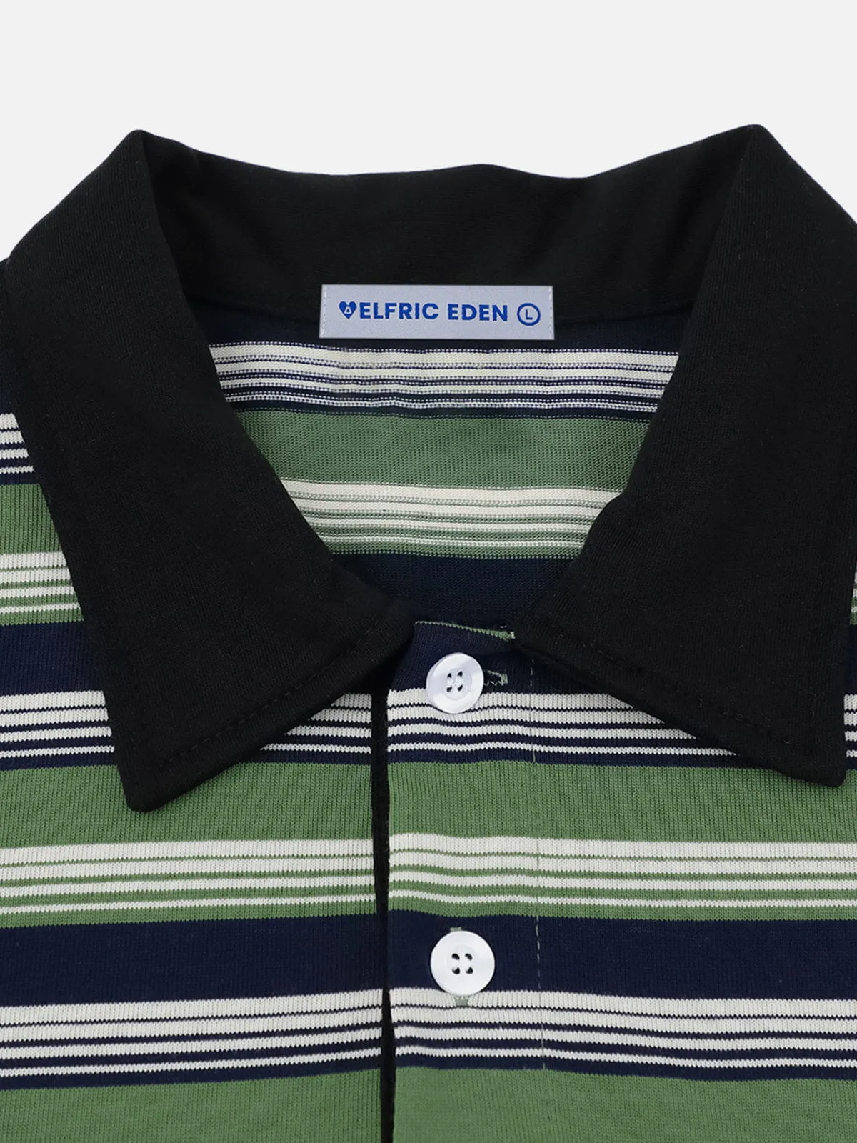 Aelfric Eden Stripe Panel Polo Tee sold by Aelfric Eden product image thumbnail 5